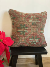 Load image into Gallery viewer, No. 062 Mini Rug Pillow Case 14”X14” / 36 X36 cm