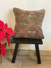 Load image into Gallery viewer, No. 062 Mini Rug Pillow Case 14”X14” / 36 X36 cm