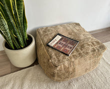 Load image into Gallery viewer, #04 Vintage Floor Pouf
