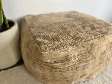 Load image into Gallery viewer, #04 Vintage Floor Pouf
