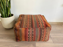 Load image into Gallery viewer, # 02 Antique Floor Pouf
