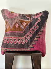 Load image into Gallery viewer, No. 121 Rug Pillow case 18”x 18
