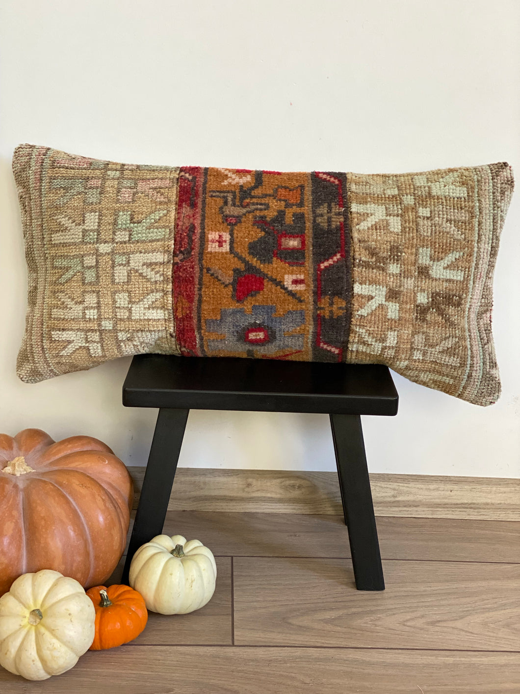 No. 034 Lumbar  Rug Pillow Case 12”X24” / 30X60 cm