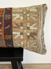 Load image into Gallery viewer, No. 034 Lumbar  Rug Pillow Case 12”X24” / 30X60 cm
